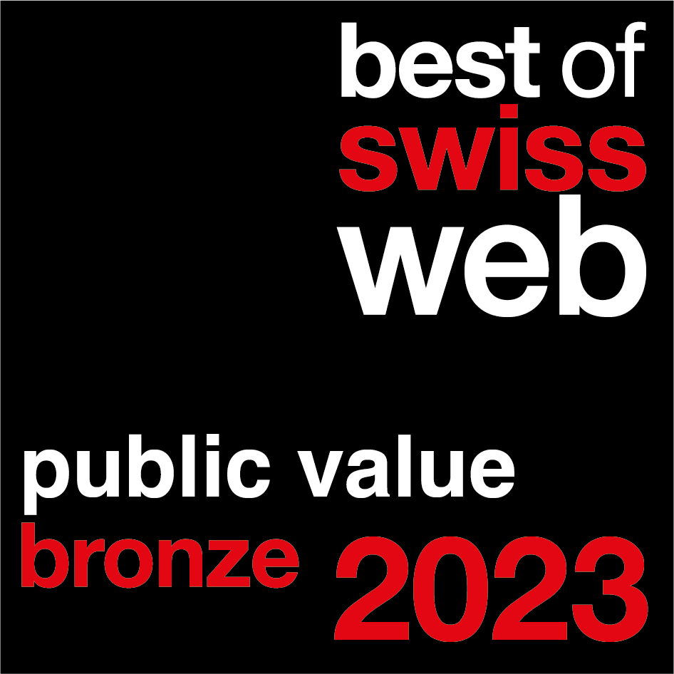 Best of Swiss Web 2023 – Public Value Bronze